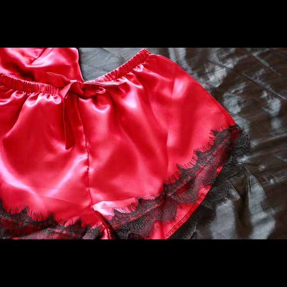 Satin and Lace Pajama - Picture 5 of 9